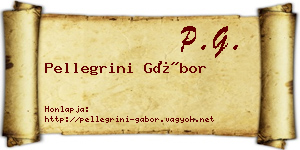 Pellegrini Gábor névjegykártya